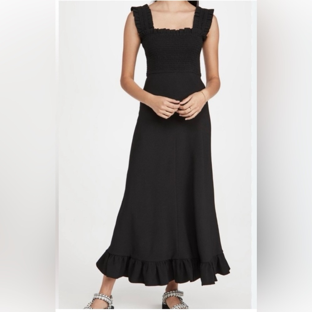Ganni Black Maxi Dress